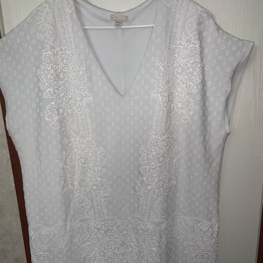 White Detailed Dress Floral design
